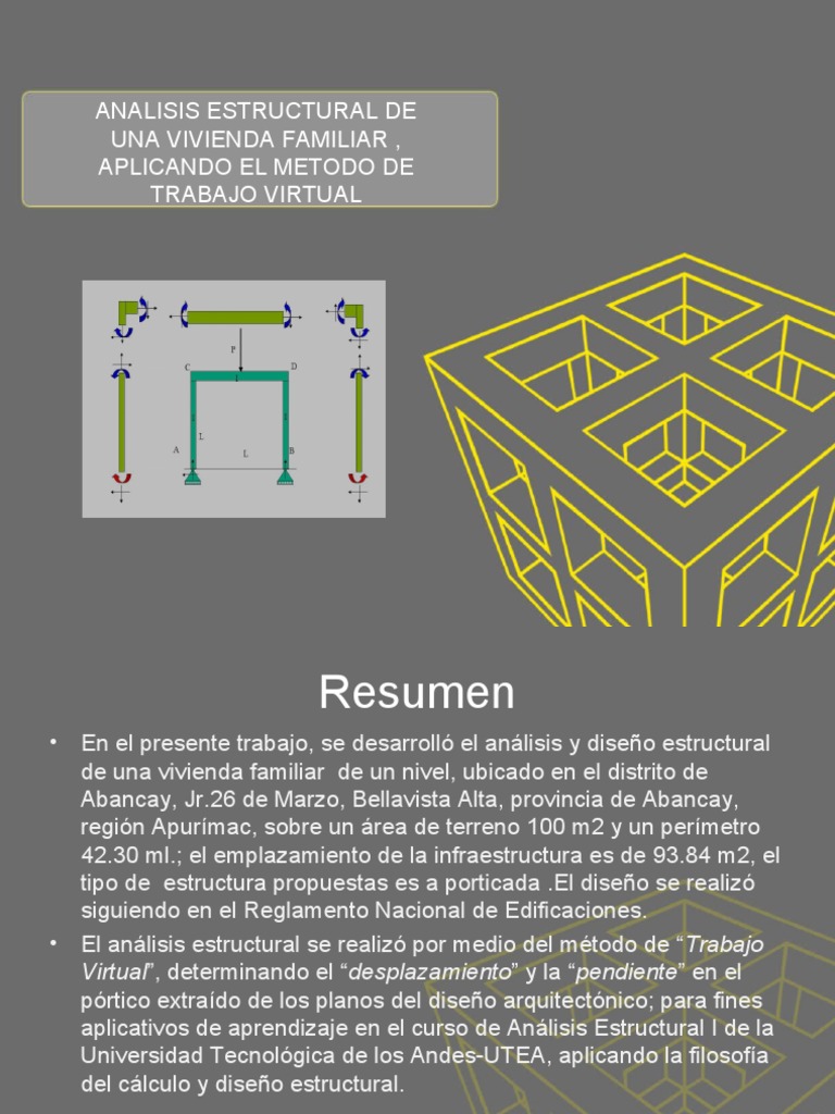 Análisis Estructural de Vivienda Familiar | PDF | Viga (Estructura ...