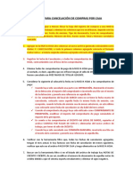 Procedimiento para Cancelación de Compras Por Caja