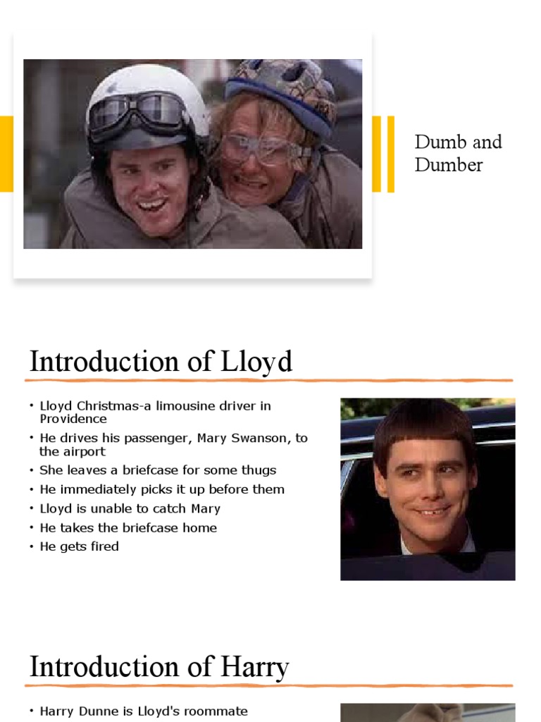 Dumb and Dumber: Lloyd and Harry's Adventure | PDF
