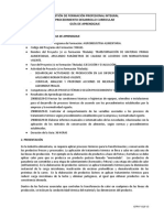 Gestión de Formación Profesional Integral Procedimiento Desarrollo Curricular Guía de Aprendizaje