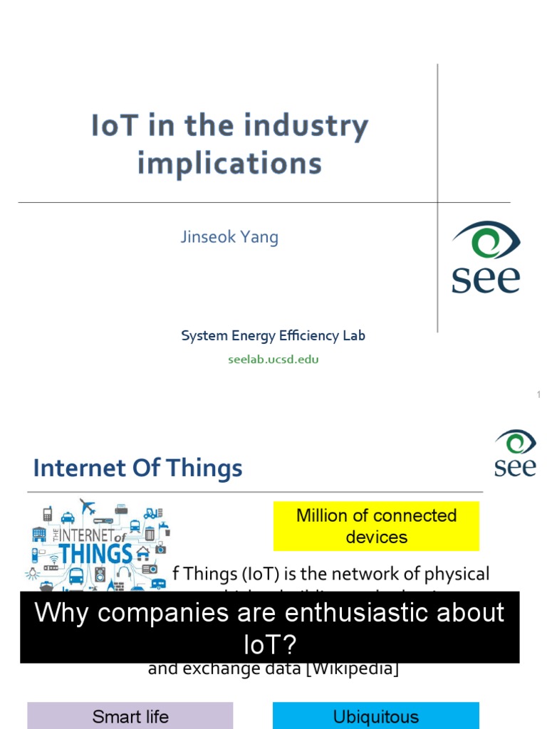 Week8 IoT Industrial Implications | PDF | Internet Of Things | Home ...