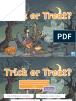 Halloween trick or treat game
