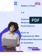 1.4 PythonFlask-Implementación Modelos y Controladores