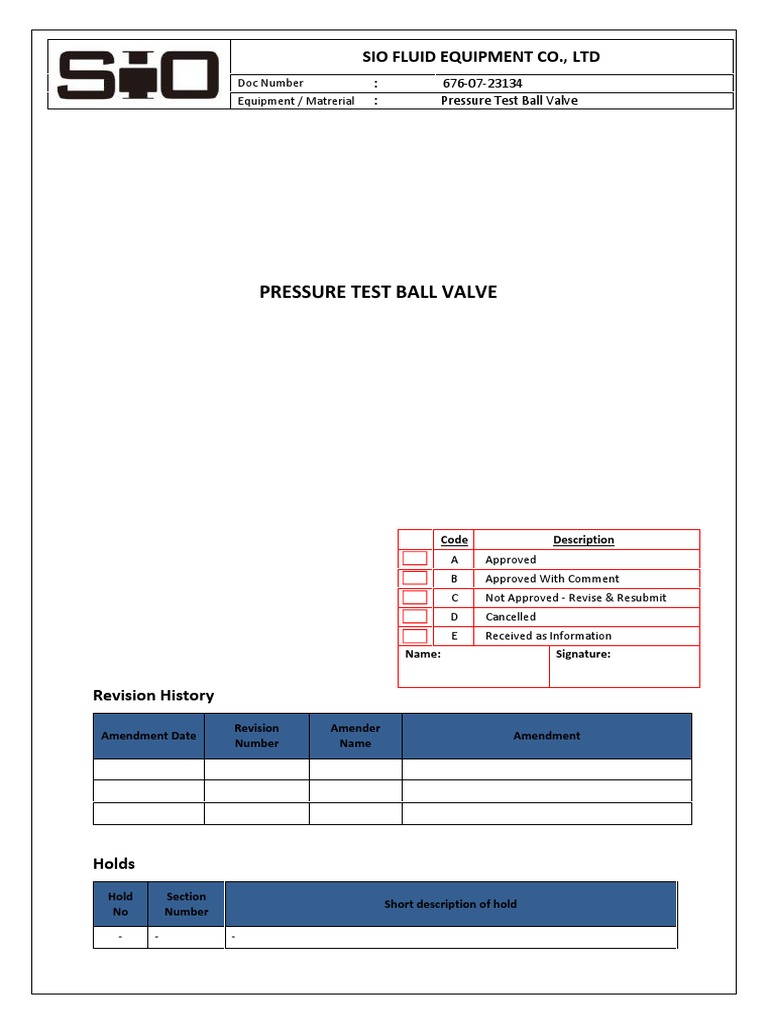 PressureTestCertificate DN25 PDF Pressure Valve