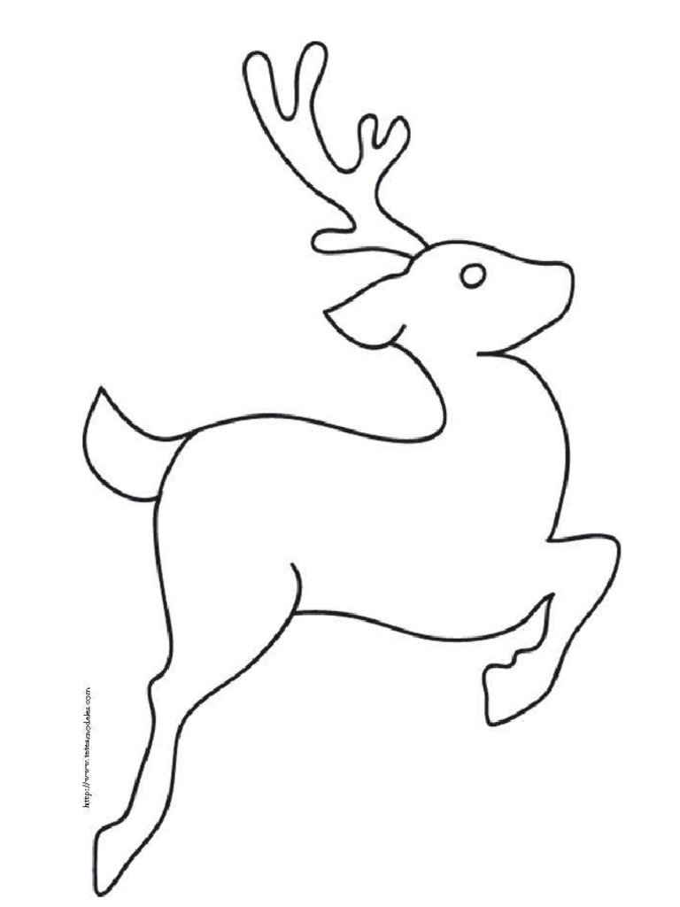 Molde de Reno Navideño | PDF