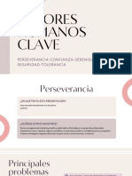 Valores Humanos Clave: Perseverancia-Confianza-Serenidad Y Seguridad-Tolerancia