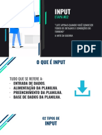 Input interno e externo na planilha