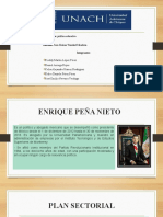 Sexenio de Enrique Peña Nieto y Plan Sectorial