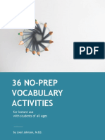 36 No-Prep Vocabulary Activities