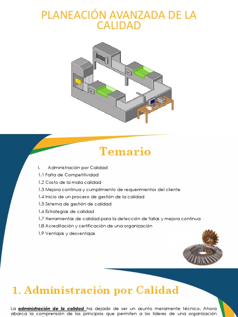 Planeación Avanzada de La Calidad - Tema 1 - Completo | PDF | Calidad ...