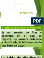 MATEMATICAS CLASE # 3 Tablas de Distribución de Frecuencia