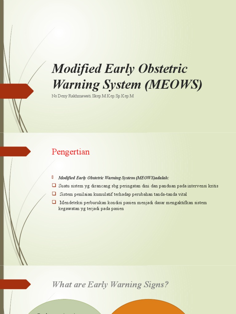 Modified Early Obstetric Warning System