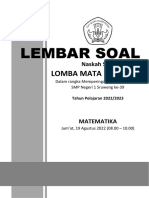 Soal Lomba Matematika