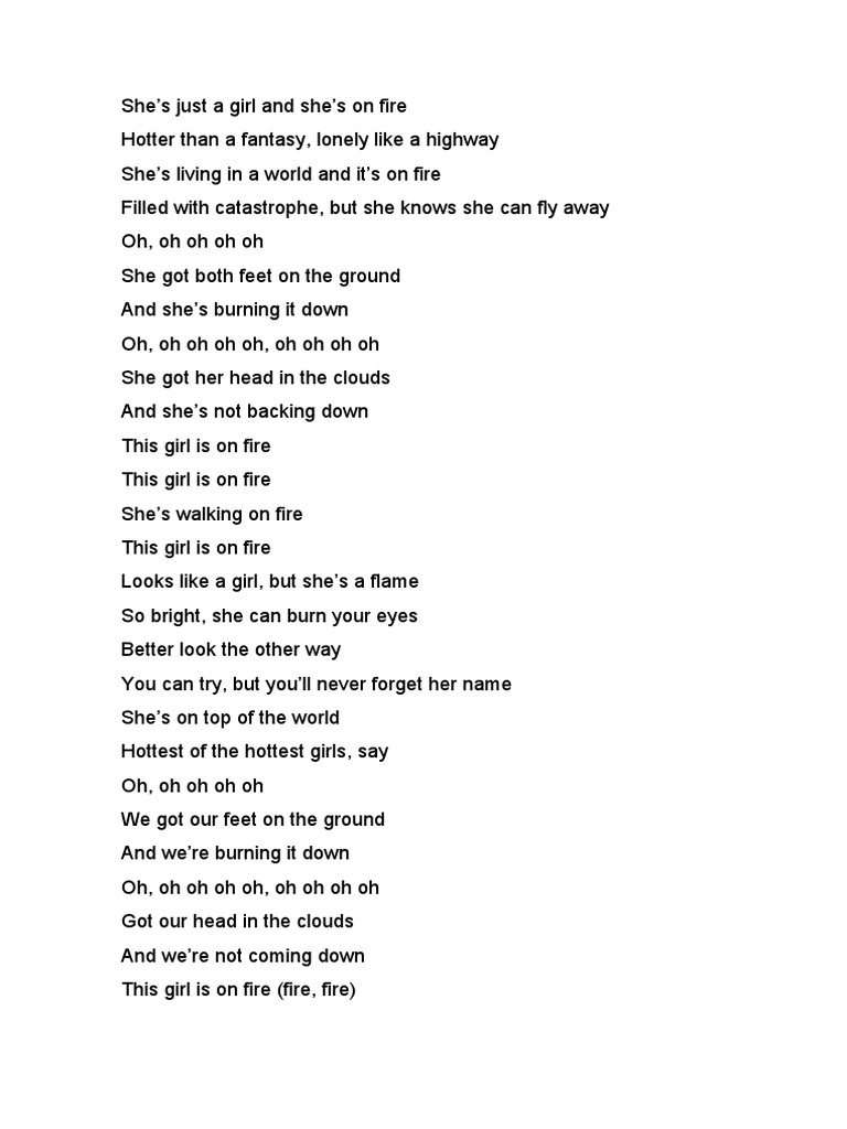 This Girl is on Fire PDF