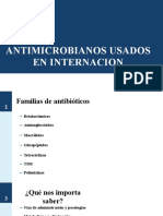 Antimicrobianos Usados en Internacion