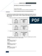 Programación Java examen parcial fundamentos