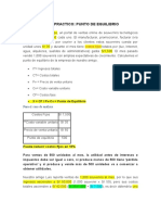 CASO PRACTICO DE PUNTO DE EQUILIBRIO para Desarrollar