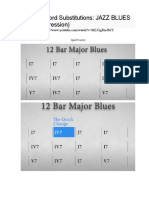 BLUES Chord Substitutions JAZZ BLUES (Killer Progression)