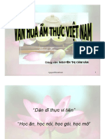 Bài giảng Văn hóa ẩm thực Việt Nam - GV Nguyễn Thị Cẩm Vân