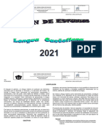 Plan de Estudios Lengua Castellana 2021.