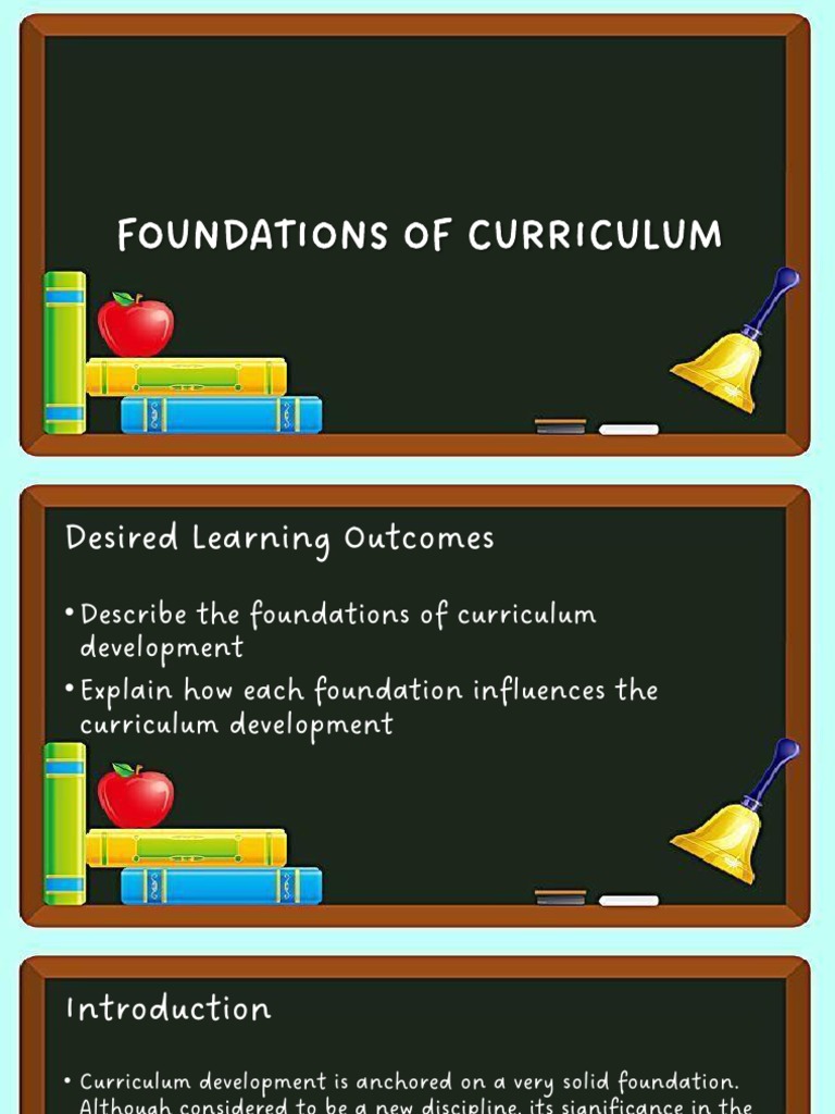 Foundations of Curriculum Development | PDF | Curriculum | Learning