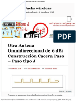 Estudio Antena Omnidireccional de 6 Dbi Construcción Cacera Paso - Paso Tipo J - J