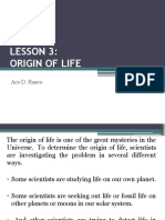 Origin of Life Theories