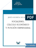 Socialismo Calculo Economico y Funcion Empresarial - Jesus Huerta de Soto