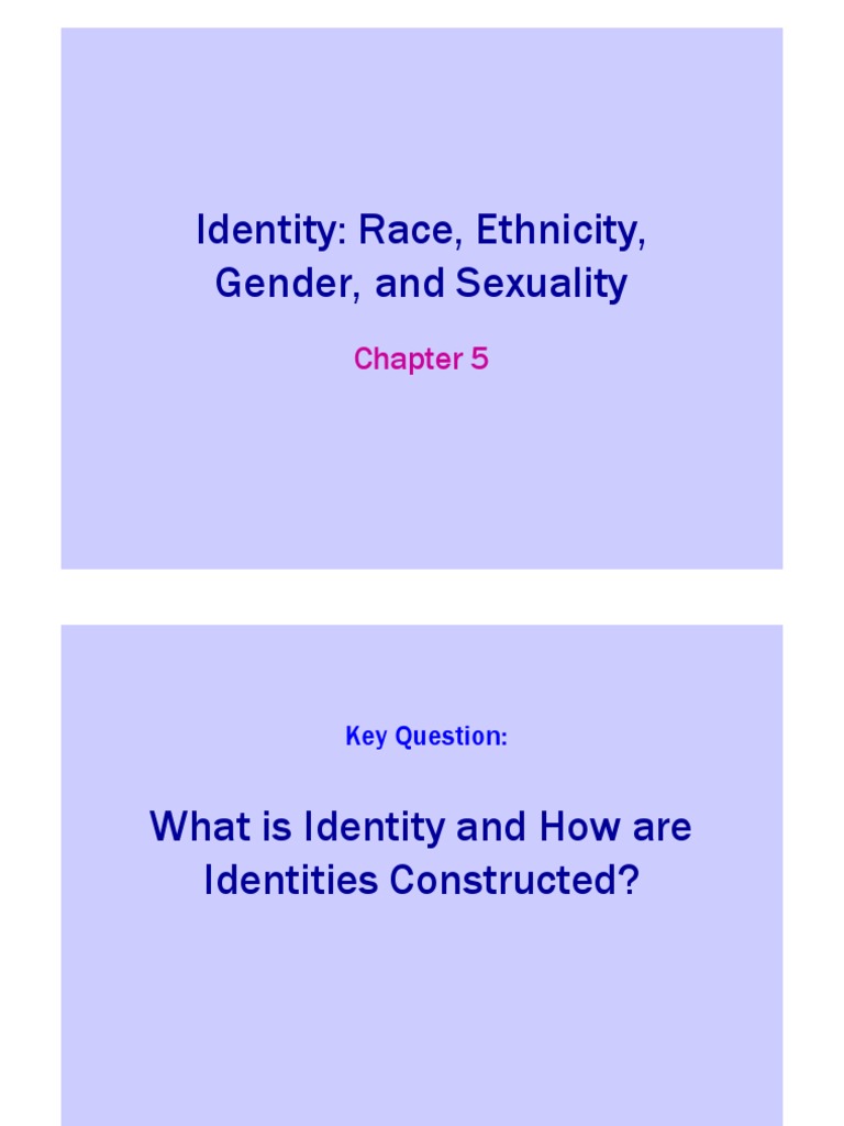 Materi 5 Race Gender And Ethnicity Pdf Race And Ethnicity In