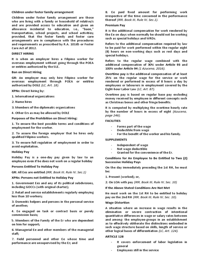 foster-care-arrangements-and-holiday-pay-rules-pdf-employment