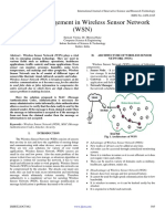 Security Management in Wireless Sensor Network (WSN)