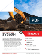 SANY EXCAVATOR SY365C - Tier 4F - 2PAGE - Small