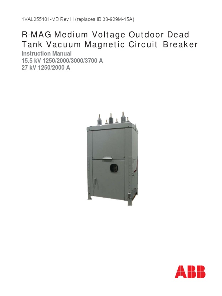 R-MAG Circuit Breaker Manual | PDF | Capacitor | Relay