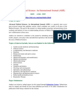 Advanced Medical Science: An International Journal (AMS)