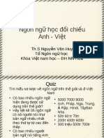 Bài Giảng Ngôn Ngữ Học Đối Chiếu Anh - Việt - ThS. Nguyễn Văn Huy - 925981