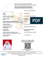 The Indonesian Health Workforce Council: Registration Certificate of Nurse