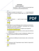 Listo Cuestionario - Gestión de Personas I