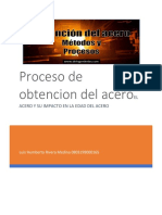 Proceso de obtención del acero