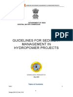 Guidelines For Sediment Management in Hydropower Projects CWC 2018