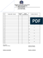 Daftar Hadir Pelaksanaan Kelas Ibu Hamil