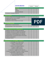 Program Evaluation Analysis Sample Computation - Form