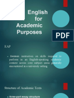 Academic Text and Structure