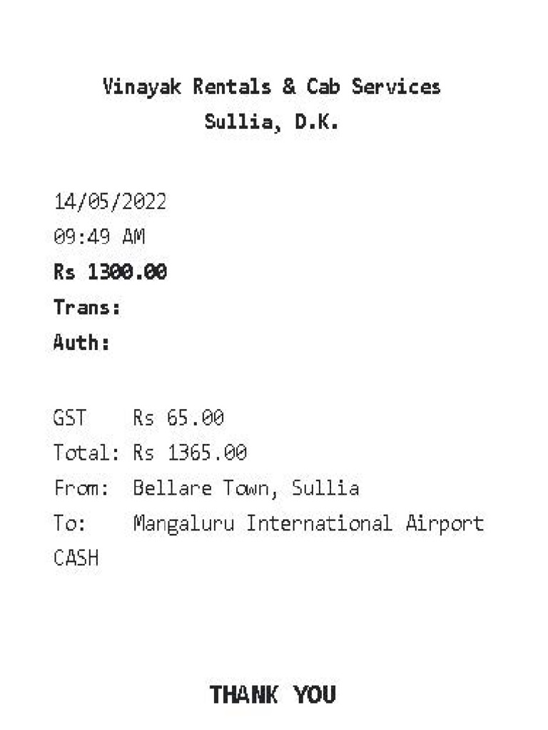 Cab Bill PDF