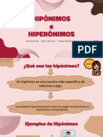 Hiponimos e Hiperonimos