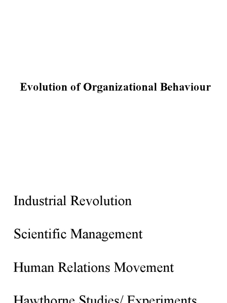 Evolution of OB | PDF | Experiment | Behavioural Sciences