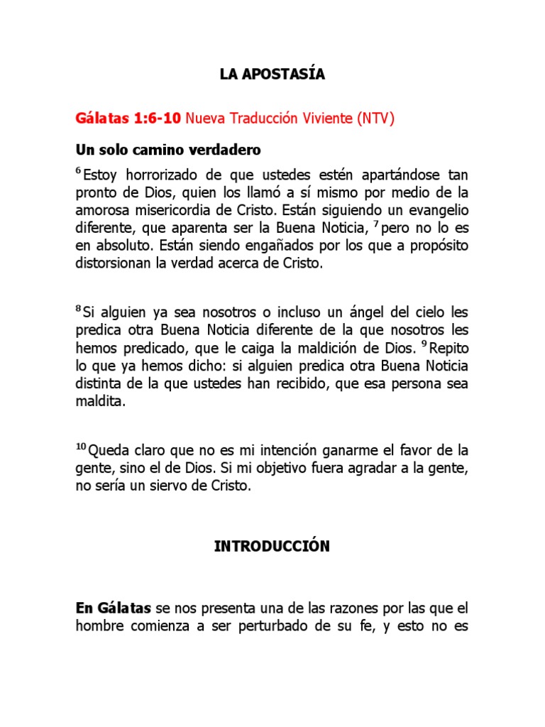 La Apostasía | PDF | La resurrección de Jesús | Jesús