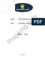 Prepking  Icdl Excel Exam Questions  