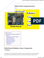 Motherboard Definition Types Components Ports - Network Help