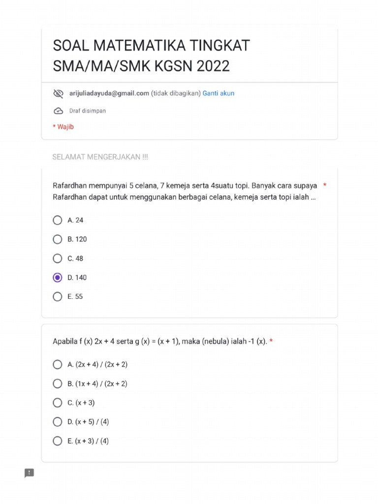 Soal Mat | PDF