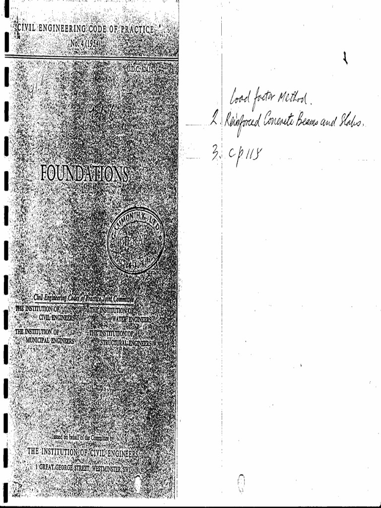 CP 4 - Foundations - 1954 | PDF